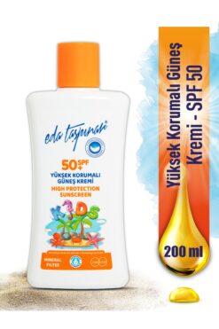 Eda Taşpınar Mineral Filtreli Yüksek Korumalı Güneş Kremi Spf 50 Kids -200ml (EGX83)