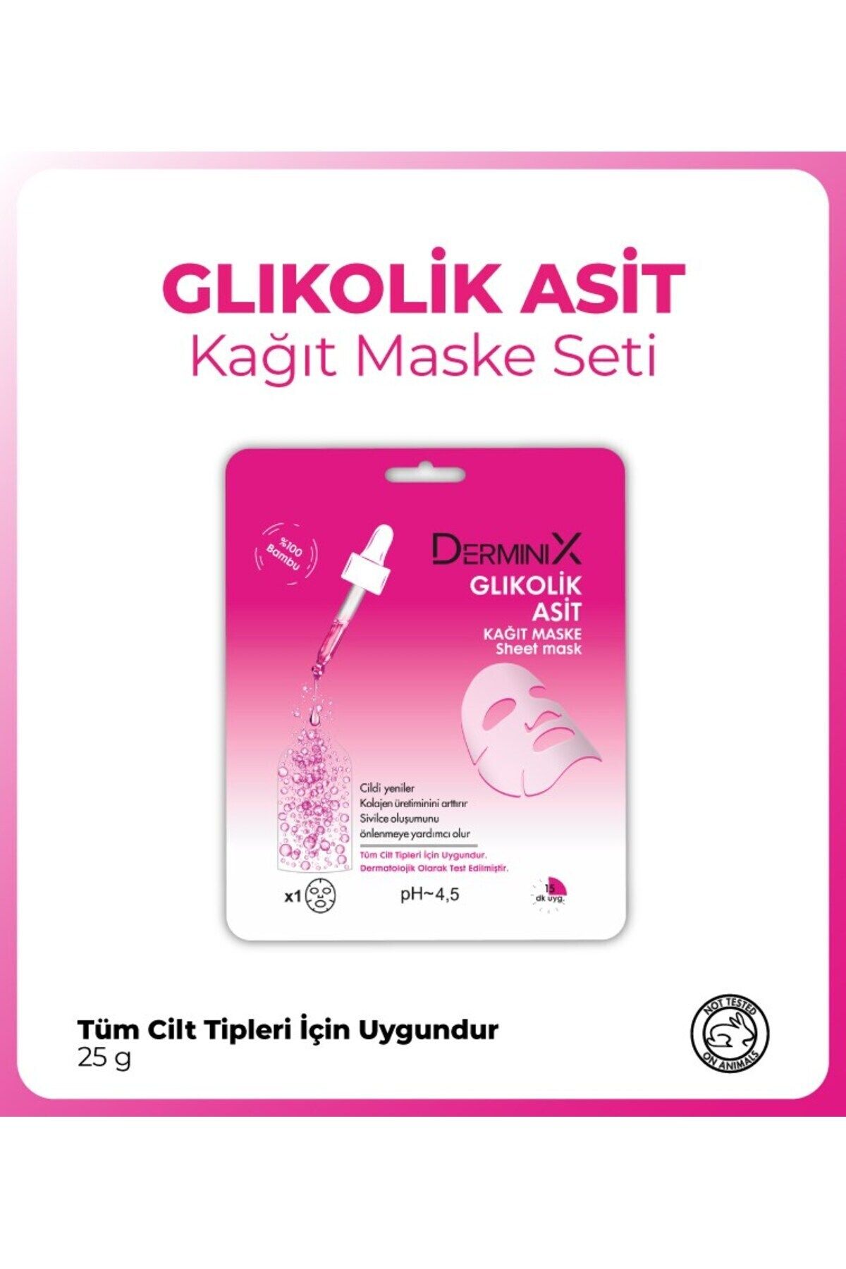 Derminix Glikolik Asit Kağıt Maske