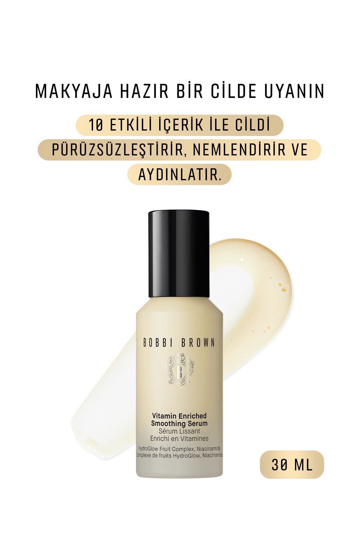 BOBBI BROWN Vitamin Enriched Niasinamid ve C Vitamin İçeren Nemlendirici Serum 30 ml - 716170282145