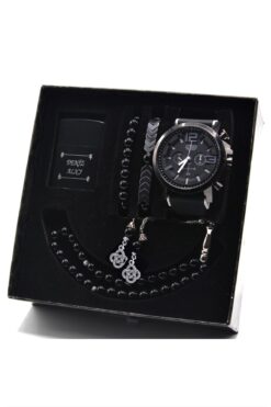 wesscollection Su Geçirmez Erkek Kol Saati Çakmak Tesbih Ve Bileklik Set