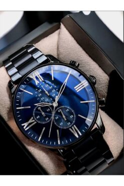 DARK BLANC Paslanmaz Ipc Kaplama Lüx Spor Metal Erkek Kol Saati