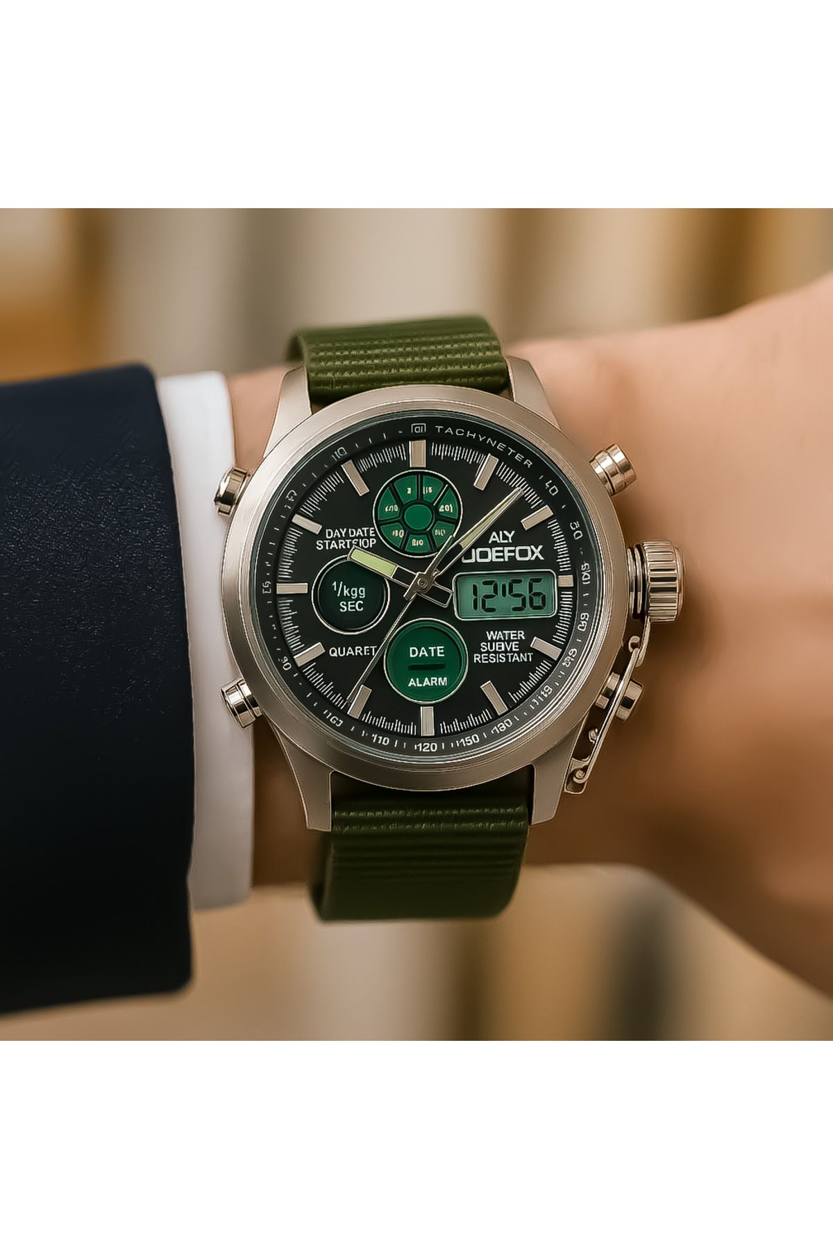 Joefox Yeni Model Silikon Kordon Led Işık Erkek Kol Saati - Görsel 2