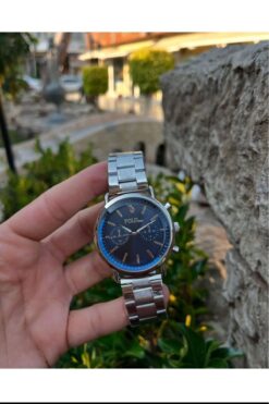 İSTLİV Gümüş Renk Lacivert Kadran Erkek Kol Saati