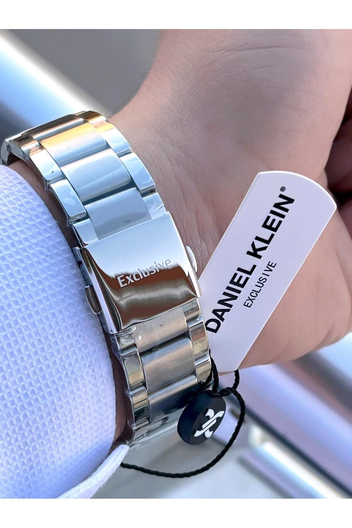 Daniel Klein Çelik Kordon Siyah Kadran İç Fonksiyonları Aktif 3 Atm Erkek Kol Saati EDK.1.10593.2 - Görsel 5