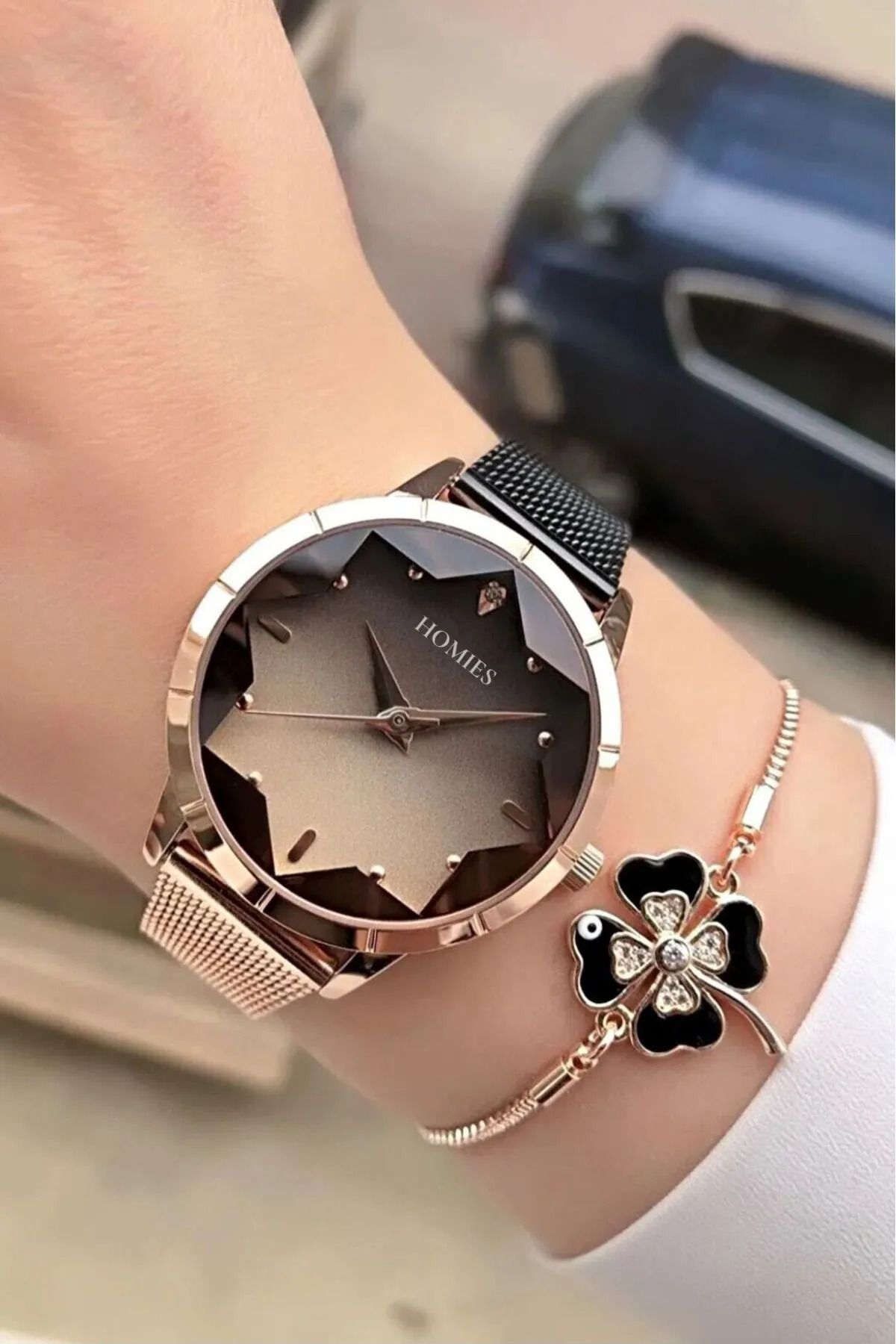 Homies KADIN KOL SAATİ ORJİNAL HEDİYELİK KUTUSU VE BİLEKLİK HEDİYELİ.HMHM70592023S13 - Görsel 2
