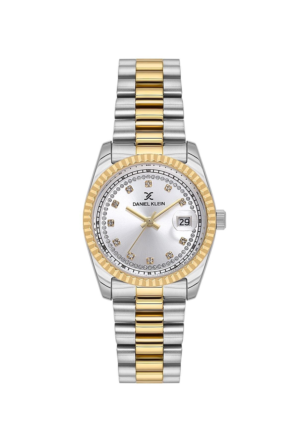 Daniel Klein Mini Kasa Kadın Kol Saati Sarı Gümüş