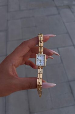 İnogge İnogge Flora Vintage Gold Minimal Kadın Kol Saati