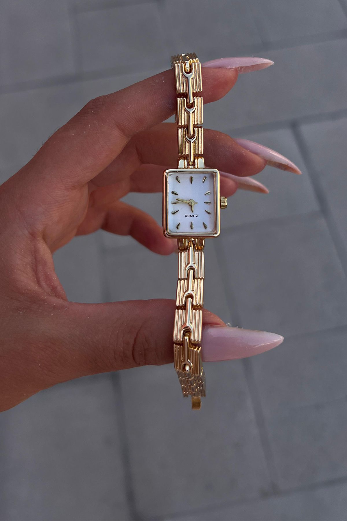 İnogge İnogge Flora Vintage Gold Minimal Kadın Kol Saati - Görsel 3