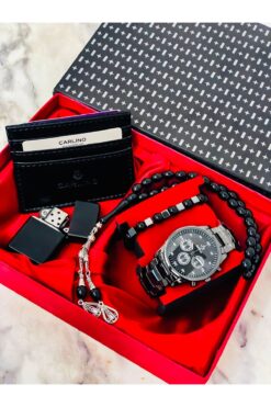 S.POLO ERKEK KOL SAATİ ÇAKMAK TESPİH KARTLIK BİLEKLİK SET BABALAR GÜNÜ SEVGİLİLER GÜNÜ HEDİYESİ