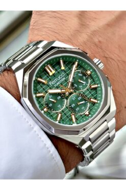 Ferrucci Function Yeşil Kadran Fonksiyonlu Erkek Kol Saati 2 Yıl Garantili Orijinal