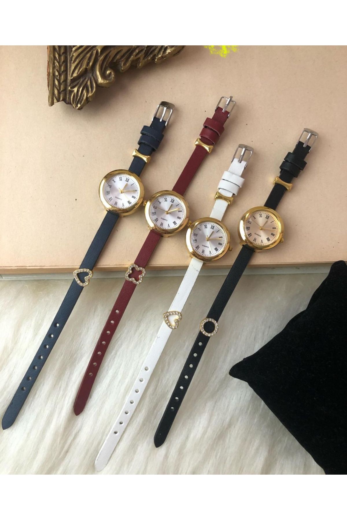 CLUPPOLOON Vintage Alsaat Retro model Kadın saati - Görsel 2