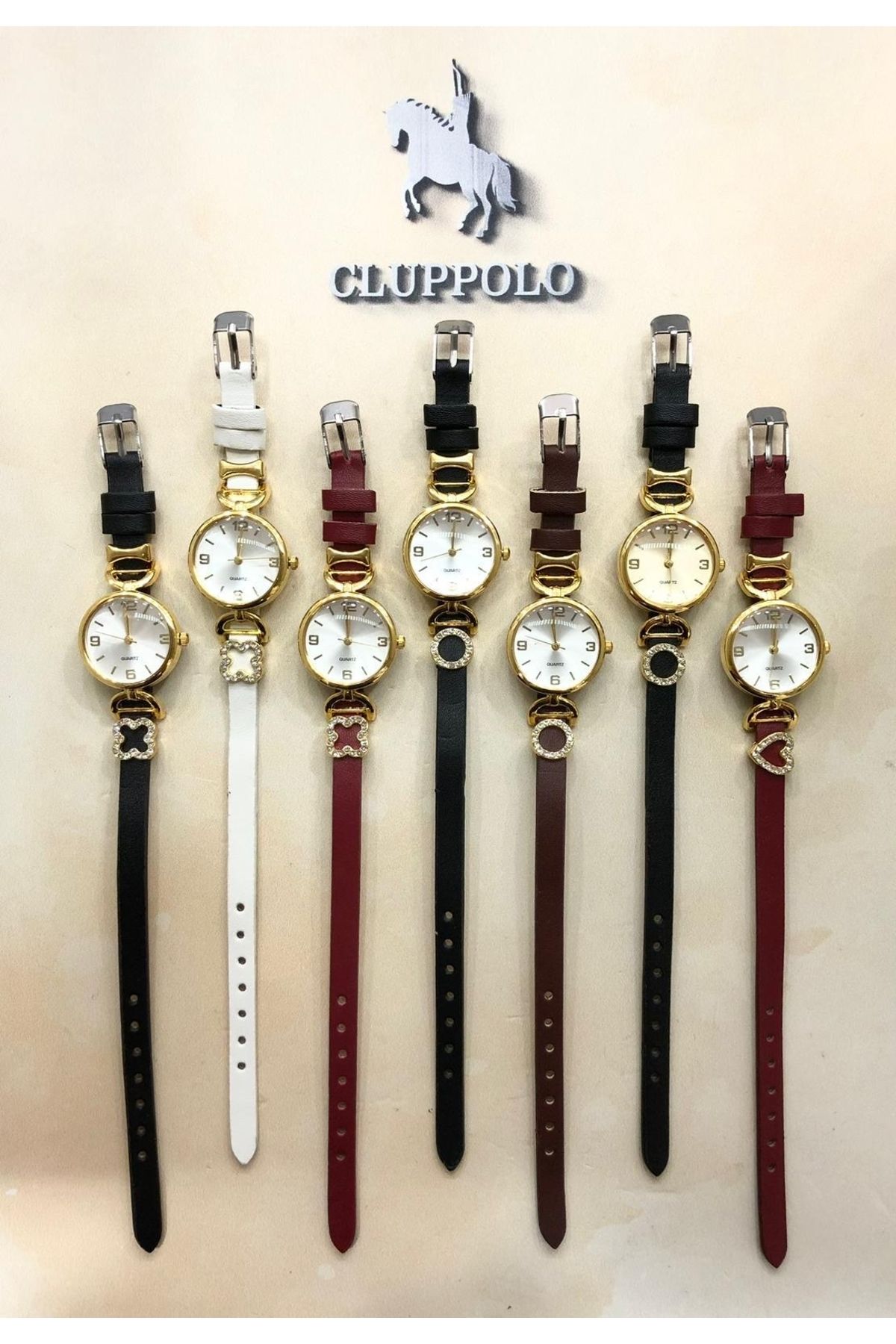 CLUPPOLOON Vintage Alsaat Retro model Kadın saati - Görsel 4