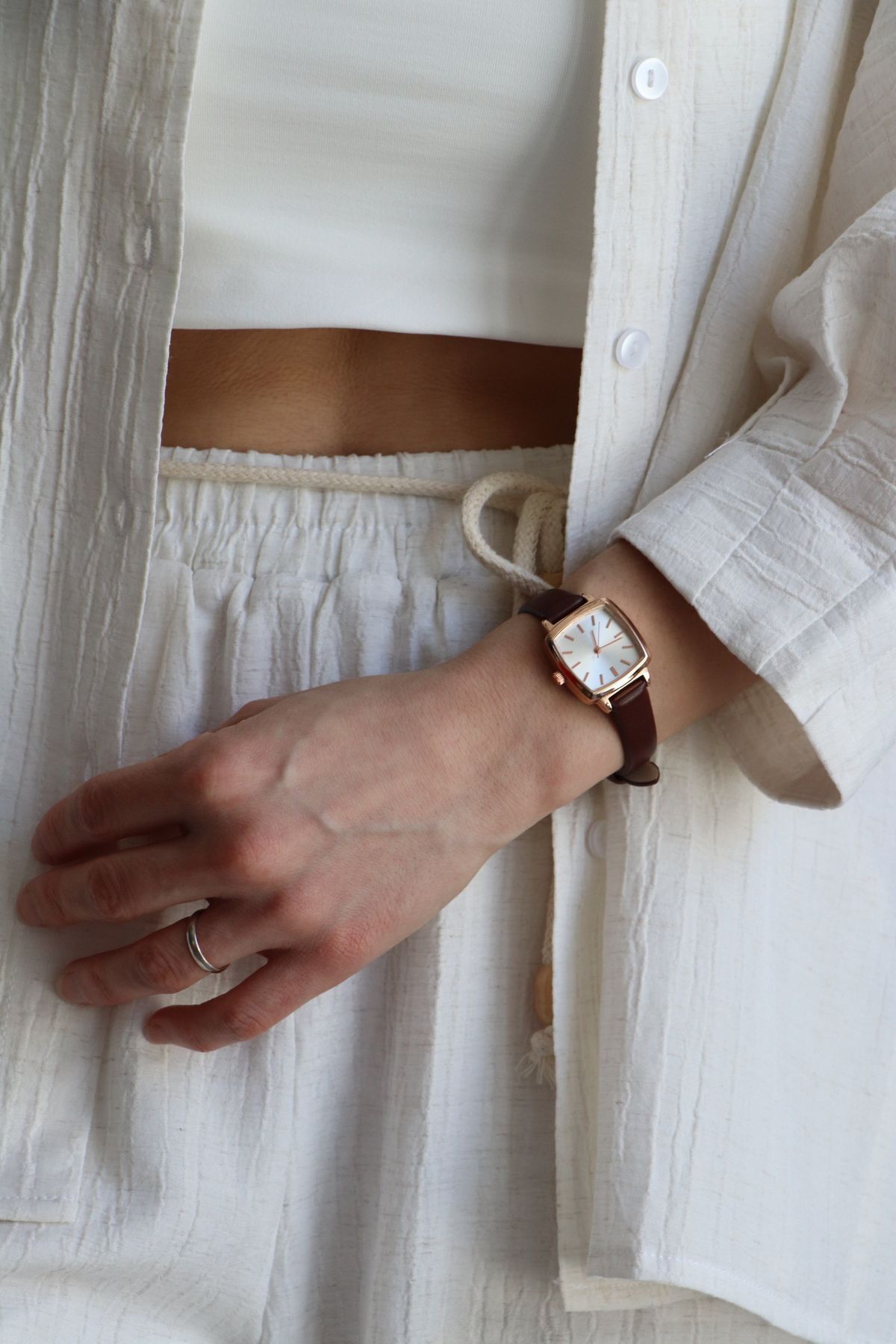 Northwatch Kadın Vintage Minimal Kol Saati - Görsel 3