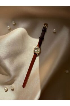 rubsey Retro Minimal Deri Kordon Vintage Kadın Kol Saati