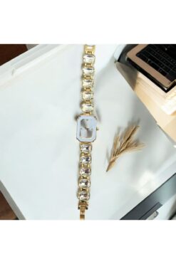 CLUPPOLOON Kesme taşlı pembe kadın kol saati