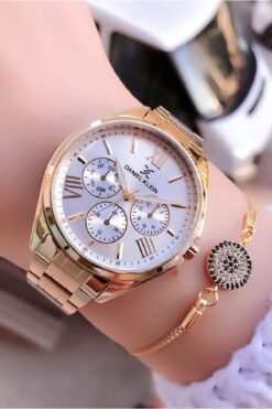 Daniel Klein Kadın Kol Saati Zirkon Taslı Bileklik