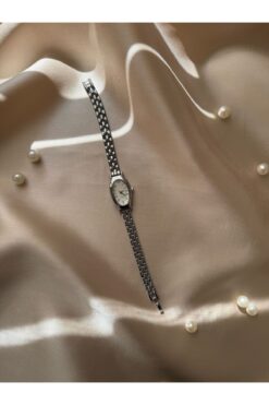 rubsey Retro Minimal Hasır Kordon Vintage Kadın Kol Saati