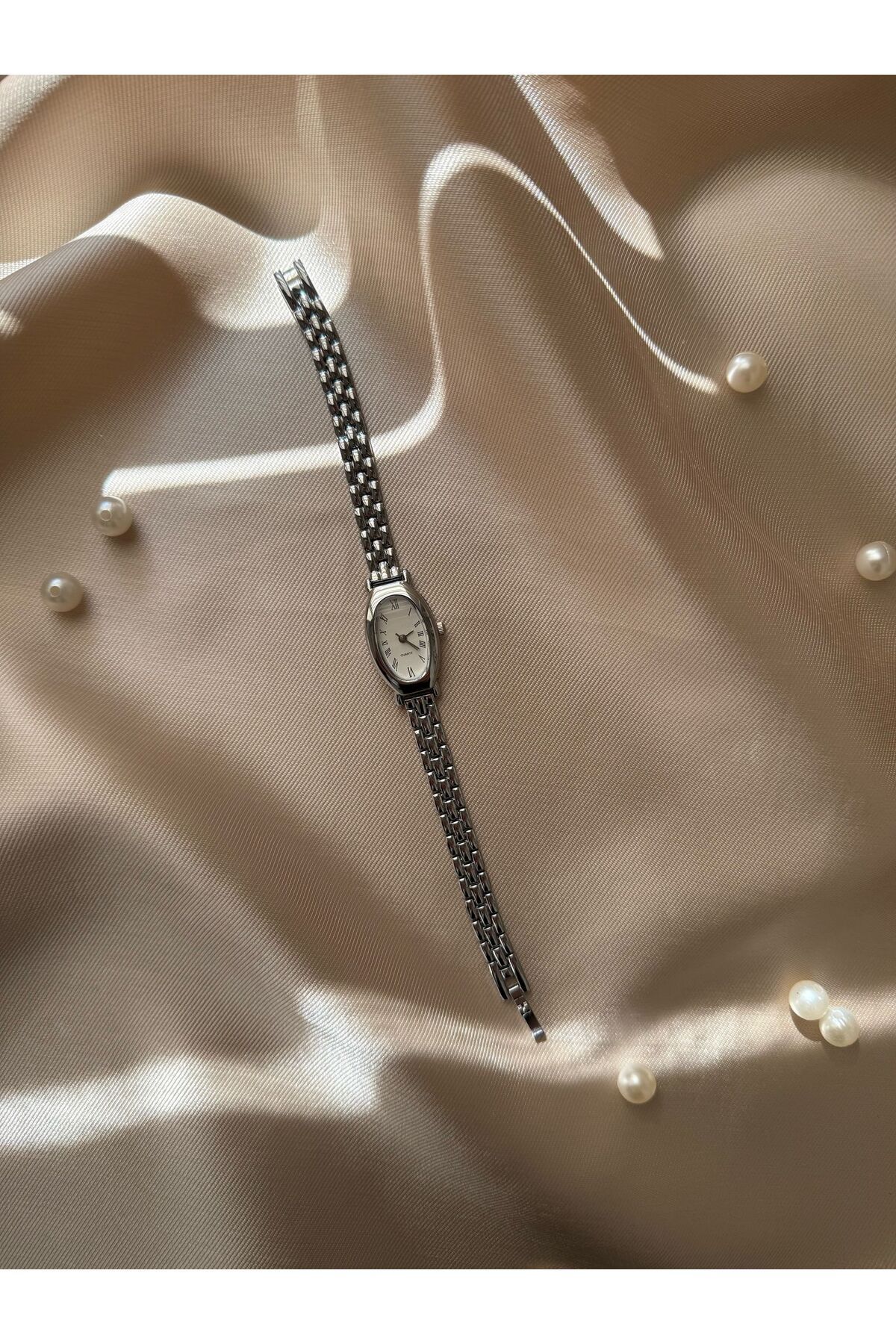 rubsey Retro Minimal Hasır Kordon Vintage Kadın Kol Saati