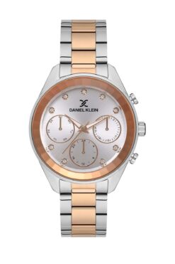 Daniel Klein Rose Gold/metalik Kadın Kol Saati + Bileklik Seti