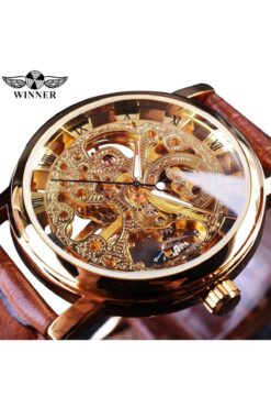 Sewor Winner Kurmalı Mekanizma Gold Renk Kol Saati