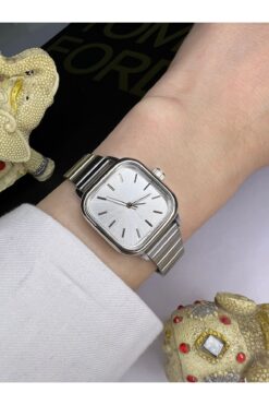 İSTLİV Minimal Kare Gümüş Kadın Kol Saati