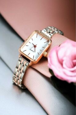 Neorney Dikdörtgen Çelik Kadın Kol Saati