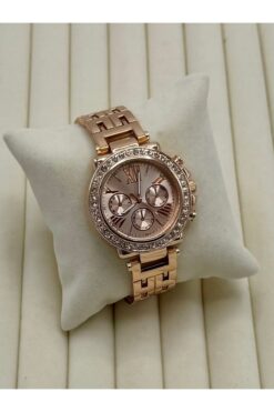 DEEPWELL Moda Roma Rakamlı Taşlı Metal Kadın Kol Saati deepq21