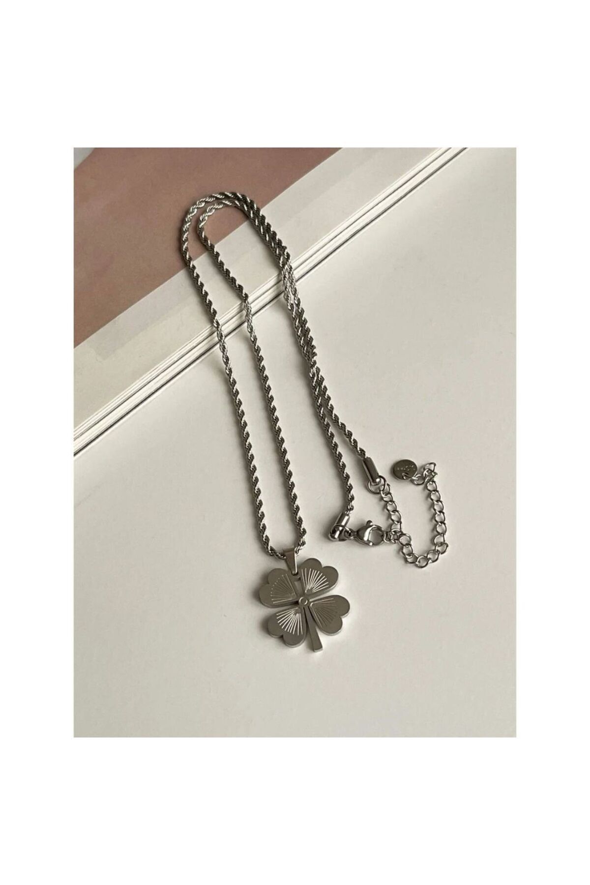 Çılgıntrend Çelik Nazar Nefel Çelik Kolye - Görsel 2