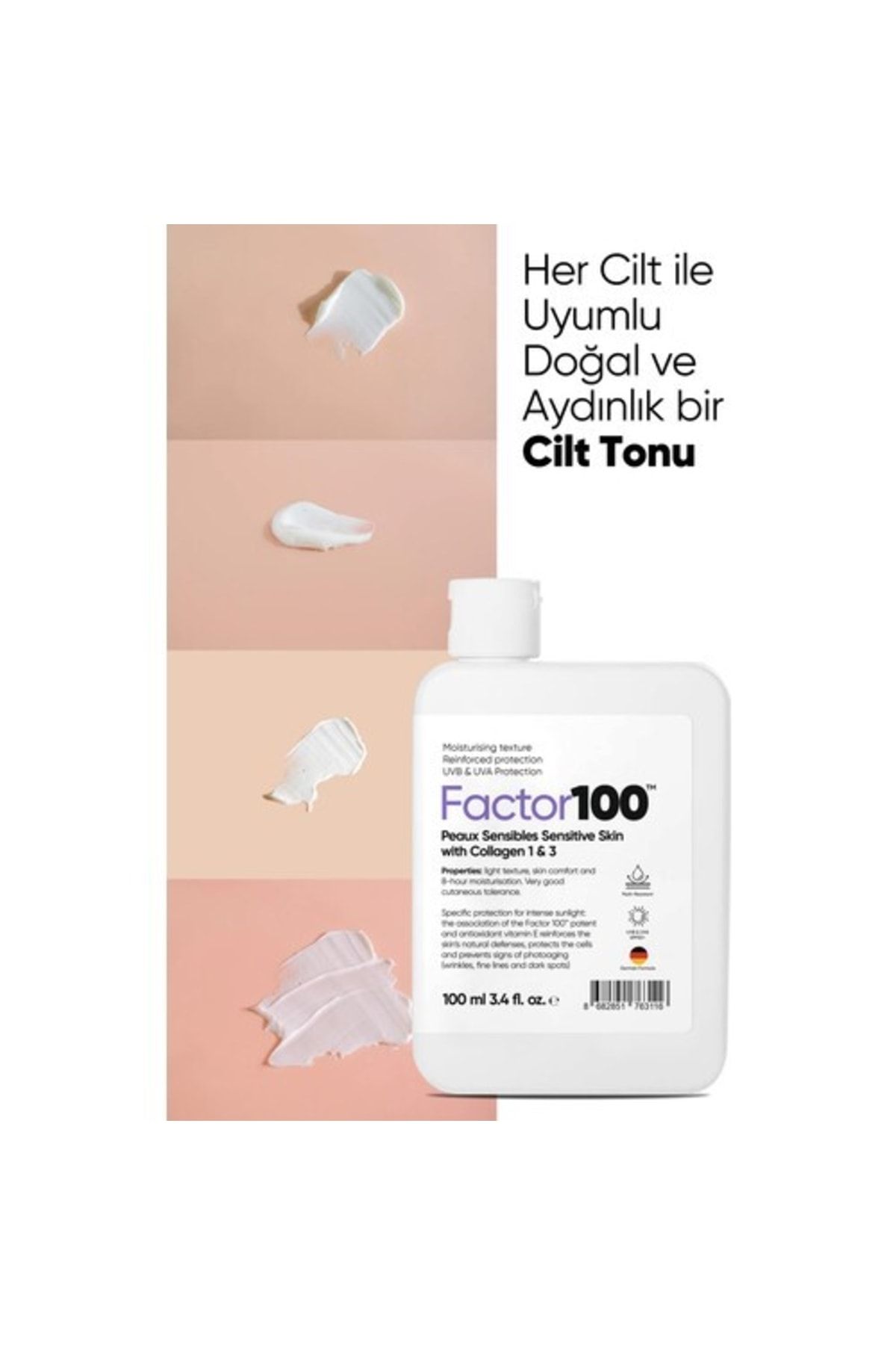 FACTOR100 Factor 100 Güneş Kremi Spf50 100 ml - Görsel 2