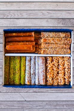 Bİrsalkım Pestİl & Köme Antep Fıstıklı Fındıklı Hindistan Cevizli Kadayıflı Fındık Ezmeli Rulo Sarma Pestil 1500 gr