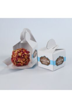 Lokum Atölyesi ANTEP FISTIKLI LOKUM (GÜL YAPRAĞI KAPLI) 250G (10 ADET TEKLİ KUTU İÇERİSİNDE)