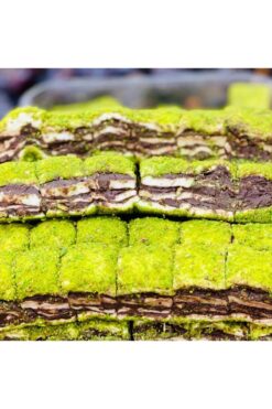 OLGUN KURUYEMİŞ Duble Fıstıklı Çikolatalı Katmer 250 Gr