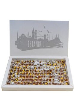 Lina Antep Fıstıklı Pudralı Duble Lokum1 Kg