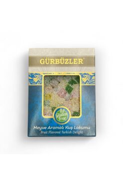 GÜRBÜZLER KURUYEMİŞ GÜRBÜZLER Glutensiz Meyve Aromalı Kuş Lokumu 400g