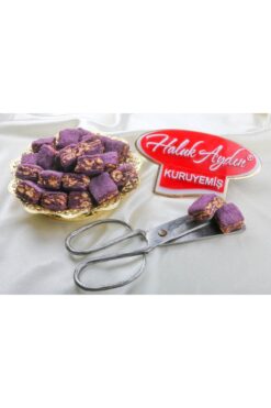 HALUK AYDIN KURUYEMİŞ Baklava Çikolatalı Fındıklı Mor Velvetli 735 Gr