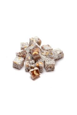 Qavruq quality nuts ÇİFTE KAVRULMUŞ FINDIKLI HİNDİSTAN CEVİZLİ LOKUM 500 GR