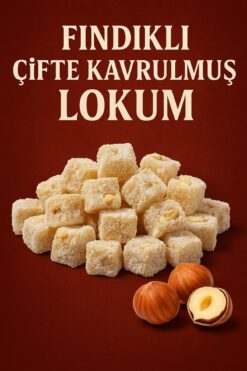 Şener GLİKOZSUZ LOKUM ÇİFTE KAVRULMUŞ LOKUM FINDIKLI LOKUM 250 GR