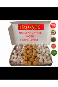 HANZADE GURME ÖZEL HARMAN KARIŞIK AFYON LOKUMU TÜRK LOKUM 1 PAKET