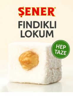 Şener Glikozsuz Lokum 1 Kg Sultan Fındıklı Lokum Atıştırmalık