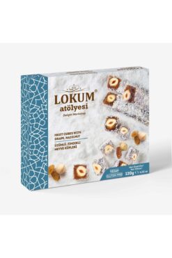 Lokum Atölyesi Üzümlü, Fındıklı Meyve Küpleri 120g