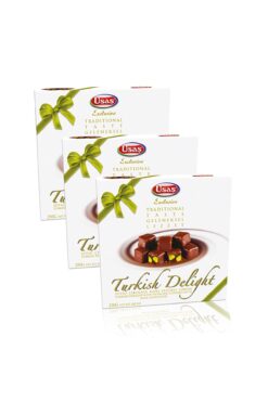 Usaş Hediyelik Çikolata Kaplı Antep Fıstıklı Lokum 3 Adet