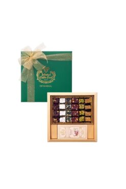 Şekerci Cafer Erol Spesiyal Lokum Kolonya Seti - Hediyelik Yeşil Kutu