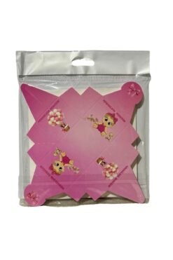 ALYA -BUTIK Pembe bebek baskılı lokum kutusu hoş geldin bebeğim yazılı 25 adet