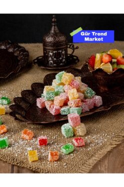 Lokum Meyveli Kuş Lokumu ( Hindistan Cevizli) 1 Kg