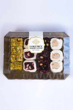 LOKUMCU MEHMET EFENDİ Tatlı bir hikaye 350 Gr Şeffaf Paketli Lüks Kuruyemişli Lokum 350 Gr