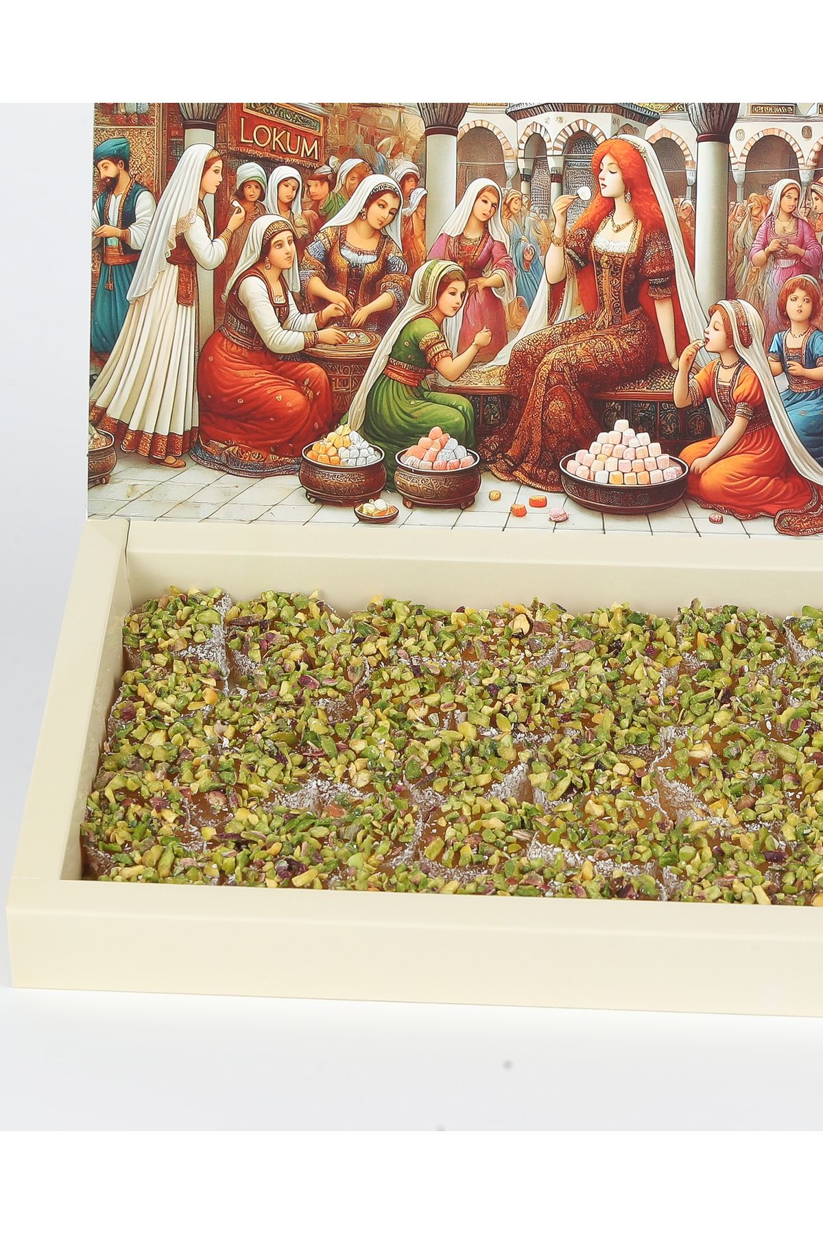 Rumeli Lokumcusu Sarma Fıstıklı Özel Lokum 900gr - Görsel 3