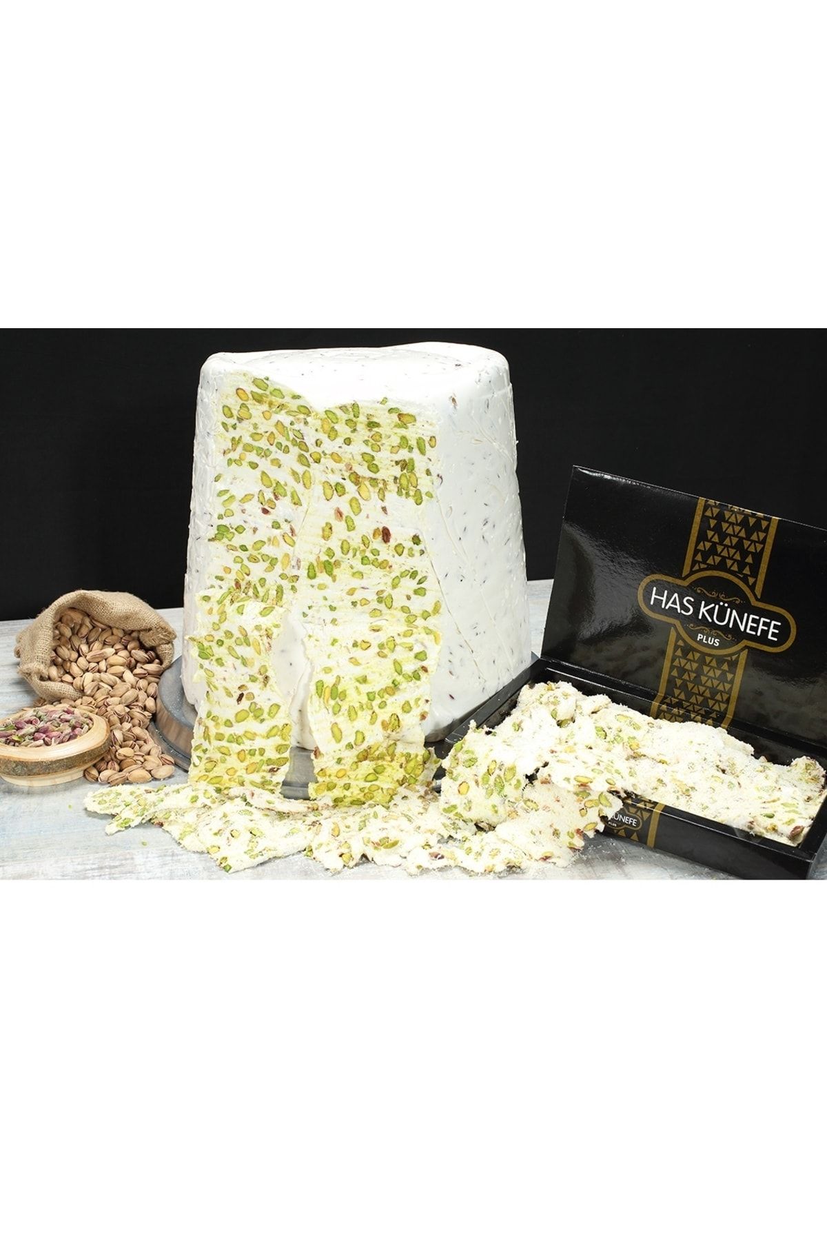 HAS CEZERYE Kaymaklı Fıstıklı Yaprak Lokum Cezerye 500 Gr