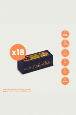 Çerez Pazarı 18'li Hediyelik Kutuda Kral Lokum 50g Karışık Spesiyal Antep Fıstıklı