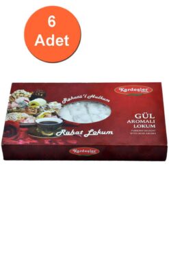 Kardeşler Şekerleme Kardeşler Gül Aromalı Hediyelik Lokum 700 G X 6 Adet