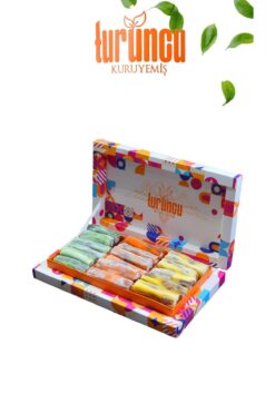 Turuncu Kuruyemiş Turuncu Fitil Lokum Kutusu 1 Kg.